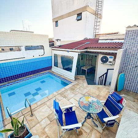 Cobertura 51 De 3 Quartos Com Piscina E Churrasqueira Privativa Guarujá Kültér fotó